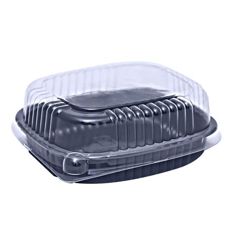 BANDEJA CLEAR BASE NEGRA TAPA CLEAR CP 752 1 200 ANTIFOG Termo