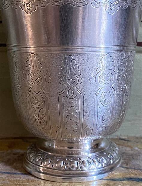 Proantic Timbale Tulipe Gobelet Argent Paris 1754