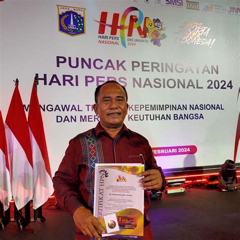 Ketua Dkp Pwi Sumut Terima Pcno Di Hpn Sumutcyber