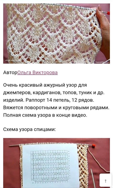 Пин от пользователя Julia Stoliar на доске Knit Схемы вязания кружева