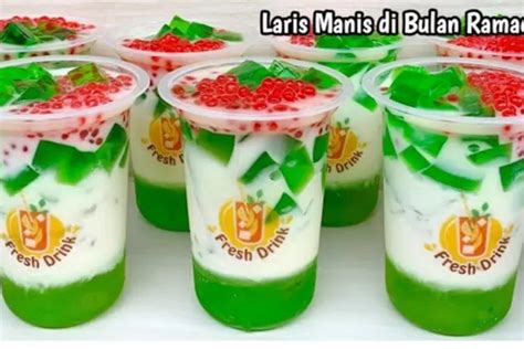 Es Jelly Susu Melon Minuman Kekinian Yang Jadi Incaran Di Bulan