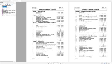 Hitachi Sumitomo Crane Scx E Operator S Manual Cx And Up