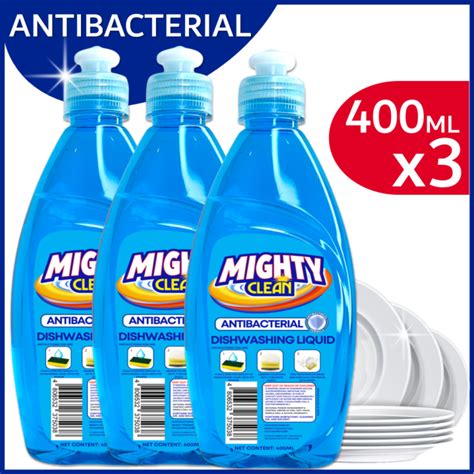 Mighty Clean Dishwashing Liquid Antibacterial Ml X Pcs Ml Dwl