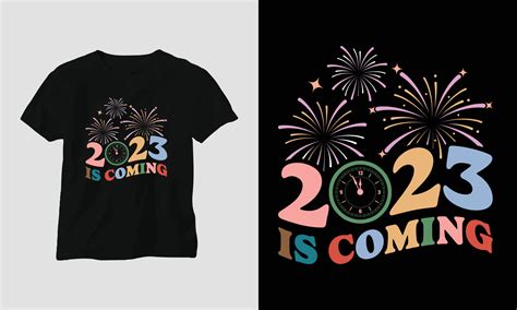 2023 is coming- Groovy New year 2023 T-shirt and apparel design ...