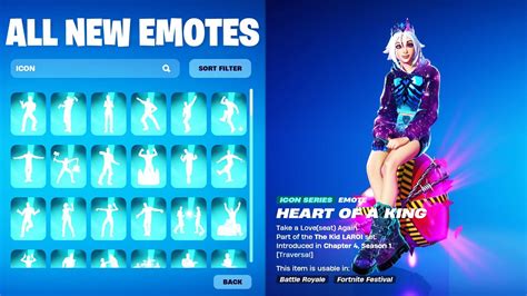 All Fortnite Icon Series New Tiktok Emotes Persephone Youtube