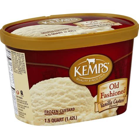 Kemps Old Fashioned Frozen Custard Vanilla Custard Flavored Frozen