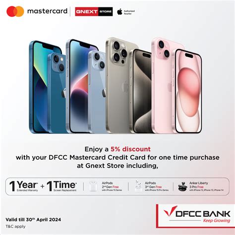 Dfcc Bank Enjoy 5 Savings At Gnext Store With Dfcc Mastercard Credit