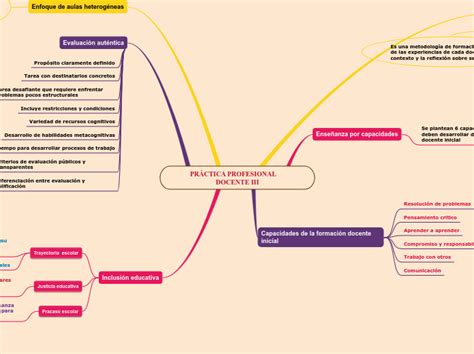 Pr Ctica Profesional Docente Iii Mind Map