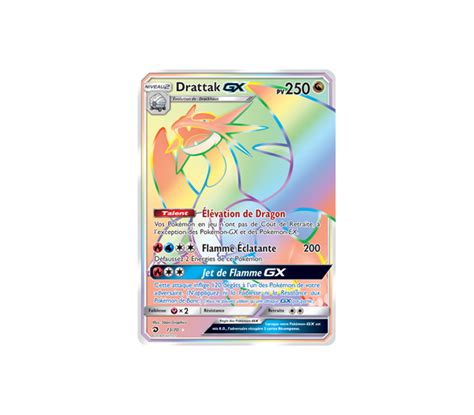 Drattak Gx Pv Secr Te Rare Arc En Ciel Majest Des Dragon