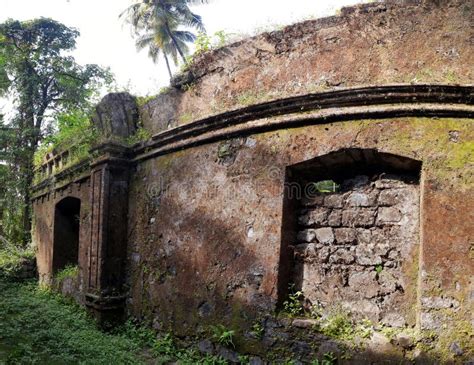 Ruins Of Saint Francis Zaviers Church At Revdanda Fort Stock Photo