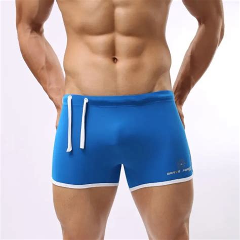 Men S Swimwear Men Swimming Trunks Sexy Gay Swim Shorts Brave Person