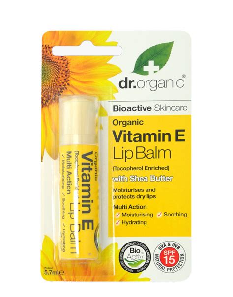 Organic Vitamin E Lip Balm By Dr Organic Ml