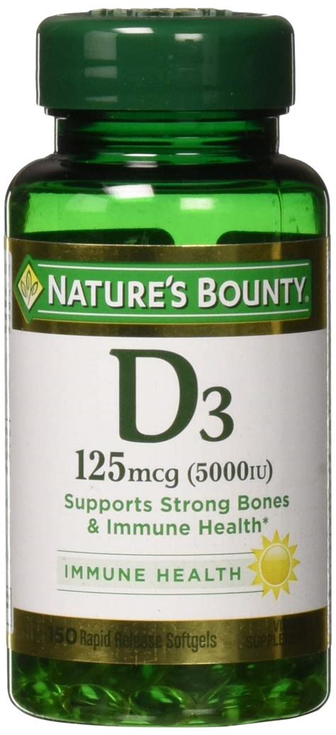 Nature's Bounty Vitamin D3 5000 IU