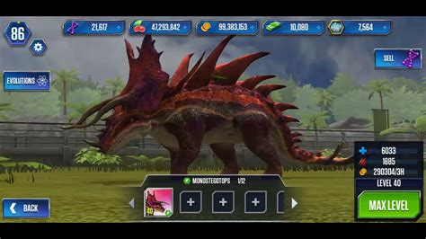 Jurassic World The Game Monostegotops Level 1 40 Youtube