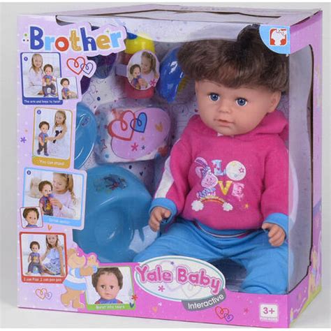 Пупс кукла с волосами Yale Baby 45 см интерактивный функциональный для ...