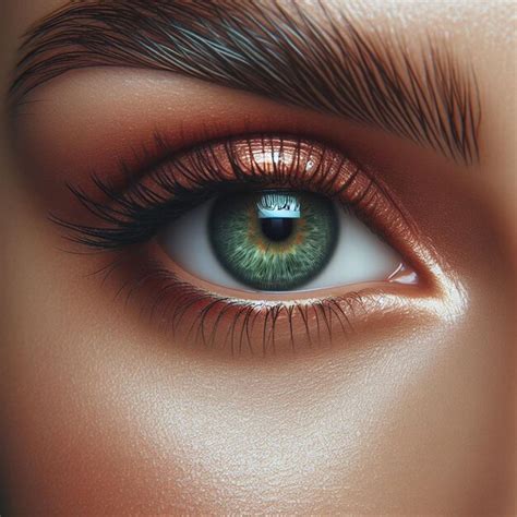 Premium Psd Hyperrealistic Female Iris Eye Makro Face Skin Colorful