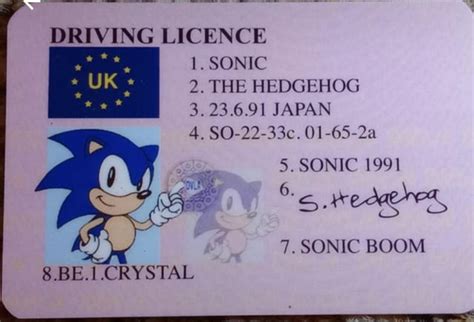 Hey Guys So Classic Sonic Got His Drivers License Even Though He Didn’t Need It R Sonicthehedgehog