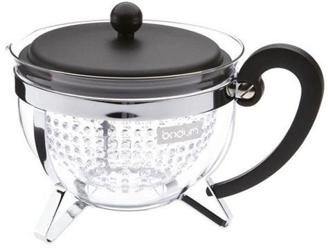 ᐉ Заварочный чайник Bodum Chambord 1 л пластиковое сито Black (1975-01)