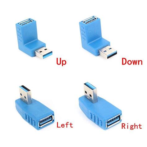 Youcun 90 Degree Usb 30 A Male To Female Adapter Connector Angle Extension Extender Youcun