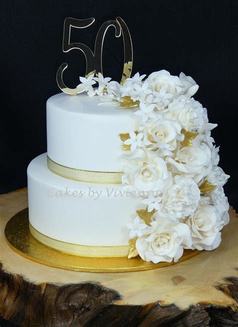 Th Wedding Anniversary Cake Decorated Cake By Cakes Cakesdecor