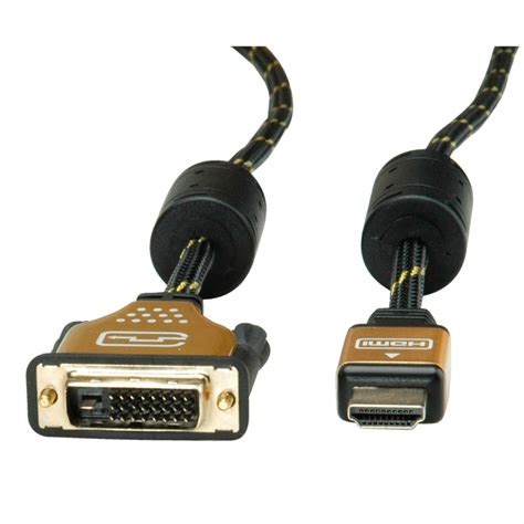 Roline Gold Monitor Cable Dvi Hdmi Dual Link M M M