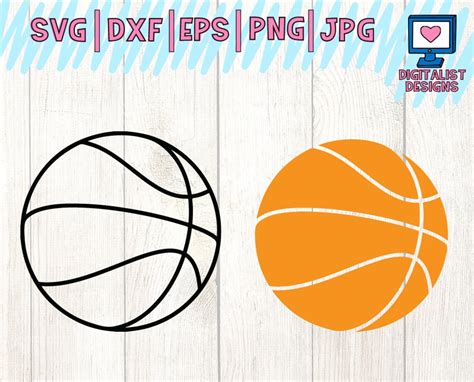 Basketball Svg Basketball Clipart Basketball Vector - Etsy