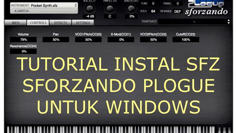 Tutorial How To Install Sforzando Sfz Youtube