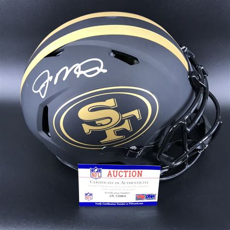 Nfl 49ers Joe Montana Signed Eclipse Helmet The Official Auction