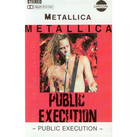 Metallica Public Execution 1992 Cassette Discogs