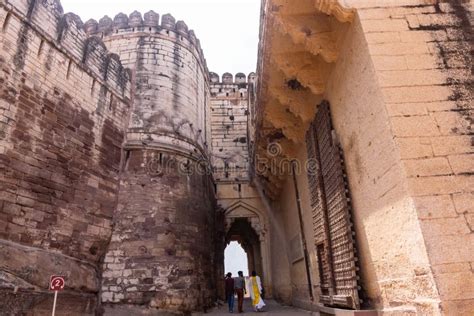 Architecture of Mehrangarh Fort at Jodhpur Editorial Stock Image ...