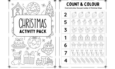 Free Christmas Activity Printable Worksheets Library