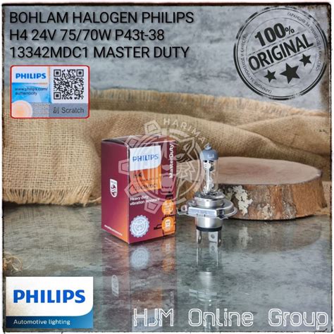 Jual Bohlam Lampu Halogen Philips H V W P T Original