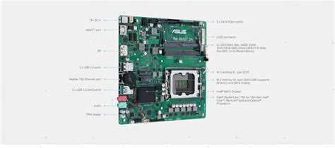 ASUS Pro H610T D4-CSM LGA 1700 Mini-ITX Business Motherboard, Intel ...