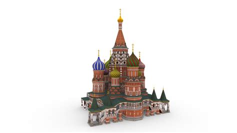 Храм Василия Блаженного - 3D model by models_2024_2024 ...