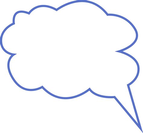 Speech Bubble In Flat Style Clip Art Png