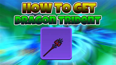 How To Get Dragon Trident Blox Fruits Youtube