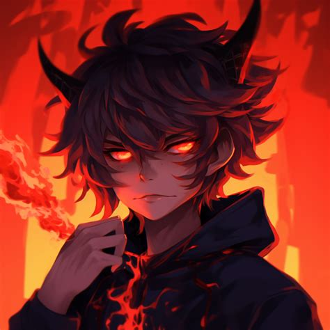 Flaming demon boy demonic - demonic anime pfp (@pfp) | Hero