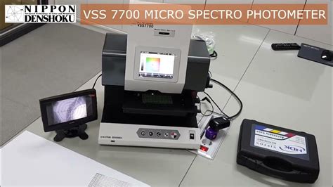 NIPPON DENSHOKU 미소면 분광색차계 VSS 7700 (Micro Spectrophotometer) - YouTube
