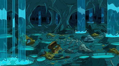 Adventure Time Hd Wallpaper Dive Into The Treasure Caverns