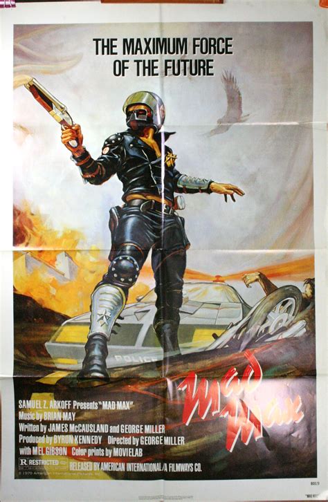 MAD MAX, Mel Gibson George Miller Original Vintage Movie Poster