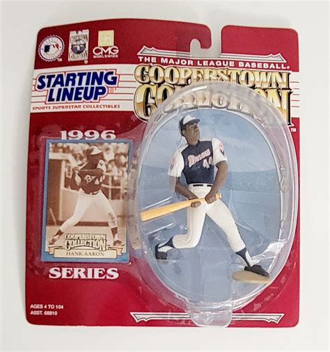 Hank Aaron Starting Lineup Figure Atlanta Braves Cooperstown New