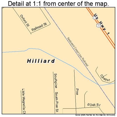 Hilliard Florida Street Map 1230750