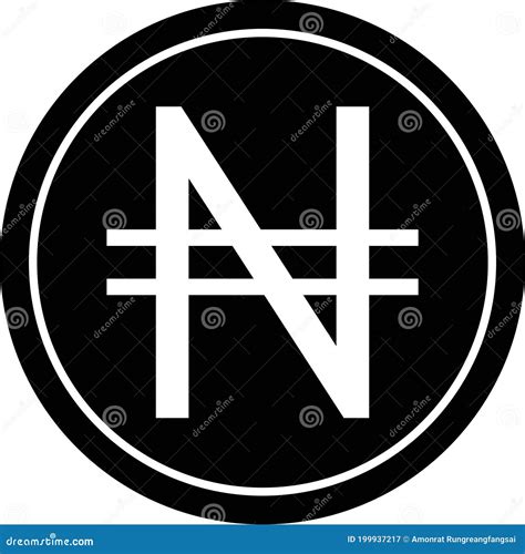 Nigerian Naira Coin Icon, Currency of Nigeria Stock Vector ...