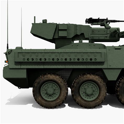 stryker m1128 mgs 3d model