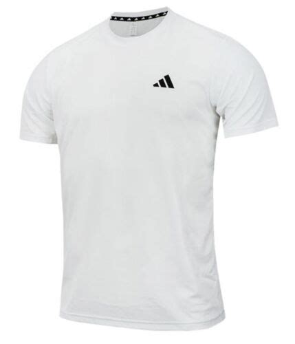 Adidas Men Essentials Base Shirts White T Shirt Casual Tee Top Gym