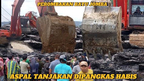 Diguyur Hujan Pupr Pangkas Tanjakan Batu Jomba Aspal Diangkat Youtube