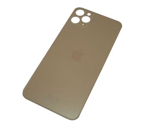 Tapa Trasera Cristal Para IPhone 11 Pro Max Dorado