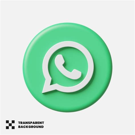 Icono De Redes Sociales De Whatsapp En D Render Archivo Psd Premium