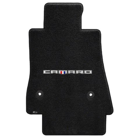 Lloyd Camaro Ultimat Front Floor Mats With Camaro Word Logo Black