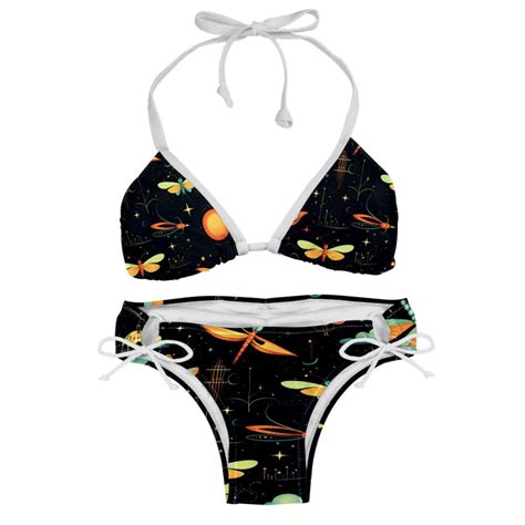 Fireflies Women S Detachable Sponge Adjustable Strap Bikini Set